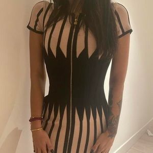 Herve Leger Madison Bare Combo dress